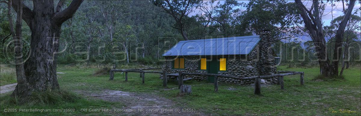 Peter Bellingham Photography Old Geehi Hut - Kosciuszko NP - NSW (PBH4 00 12655)